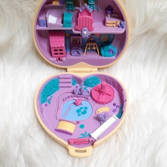 Vintage Bluebird Polly Pocket Strolling Baby Nursery Compact 1994 - Picture 3 of 10
